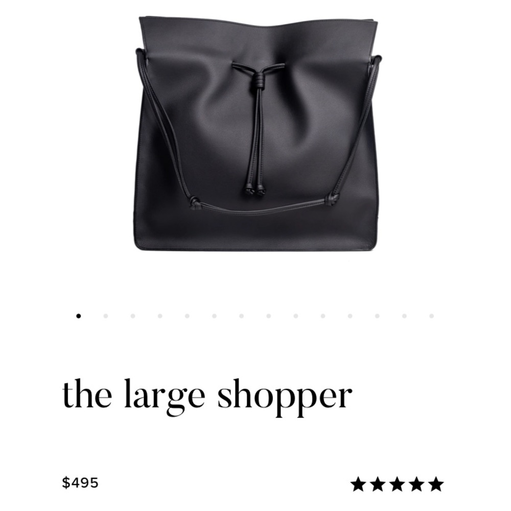 Von Holzhausen large shopper black technik leather